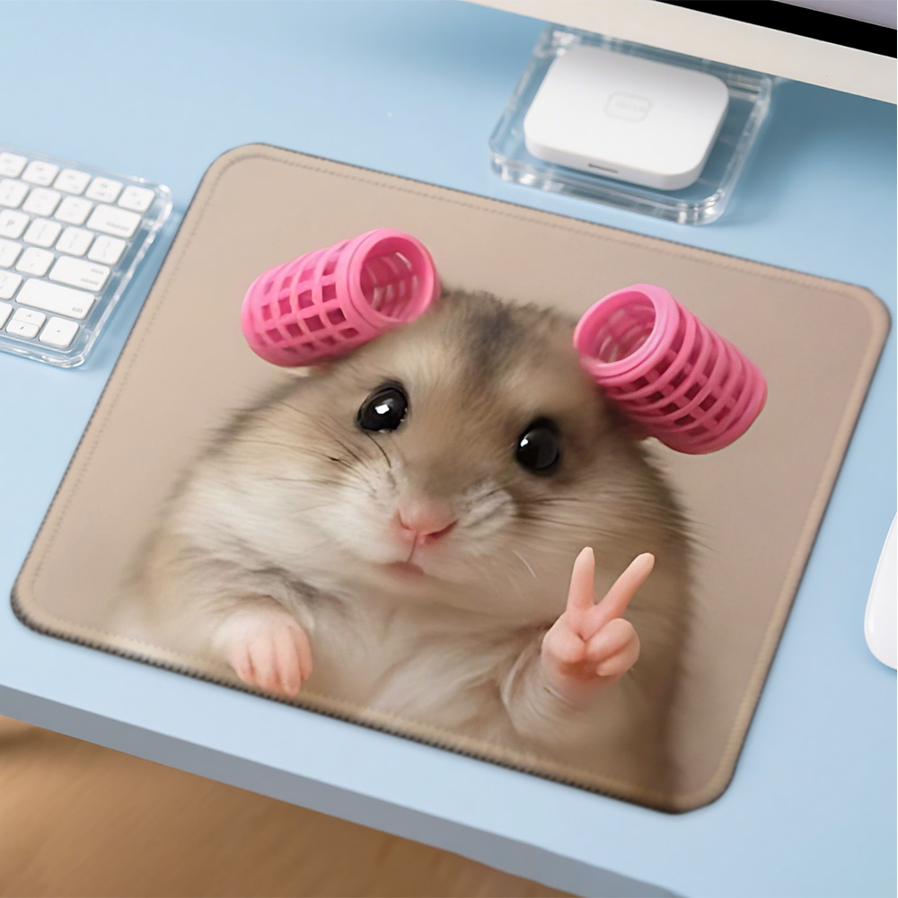 Gaming Accessories For Your Desk - Mosepad かわいい面白い猫コンピュータマットデスクアクセサリー Pc ゲーマーマウスパッド会社ゲームマットマウスアニメマウステーブル装飾