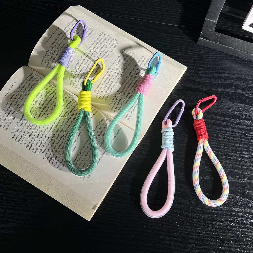 Gaming Accessories Gifts - メッシュランドヤード蛍光ペンダント携帯電話バッグロープキーホルダーファッションクリエイティブ装飾キーコードアクセサリーリストストラップ