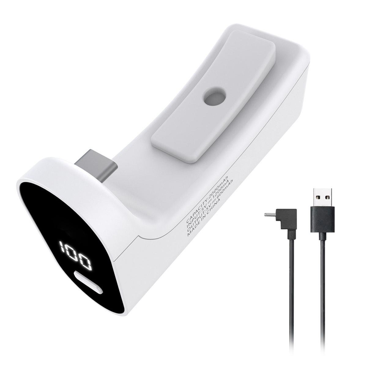 Gaming Accessories Led - ゲームコントローラー用充電バッテリー 2000mAh USB タイプ C バッテリー
