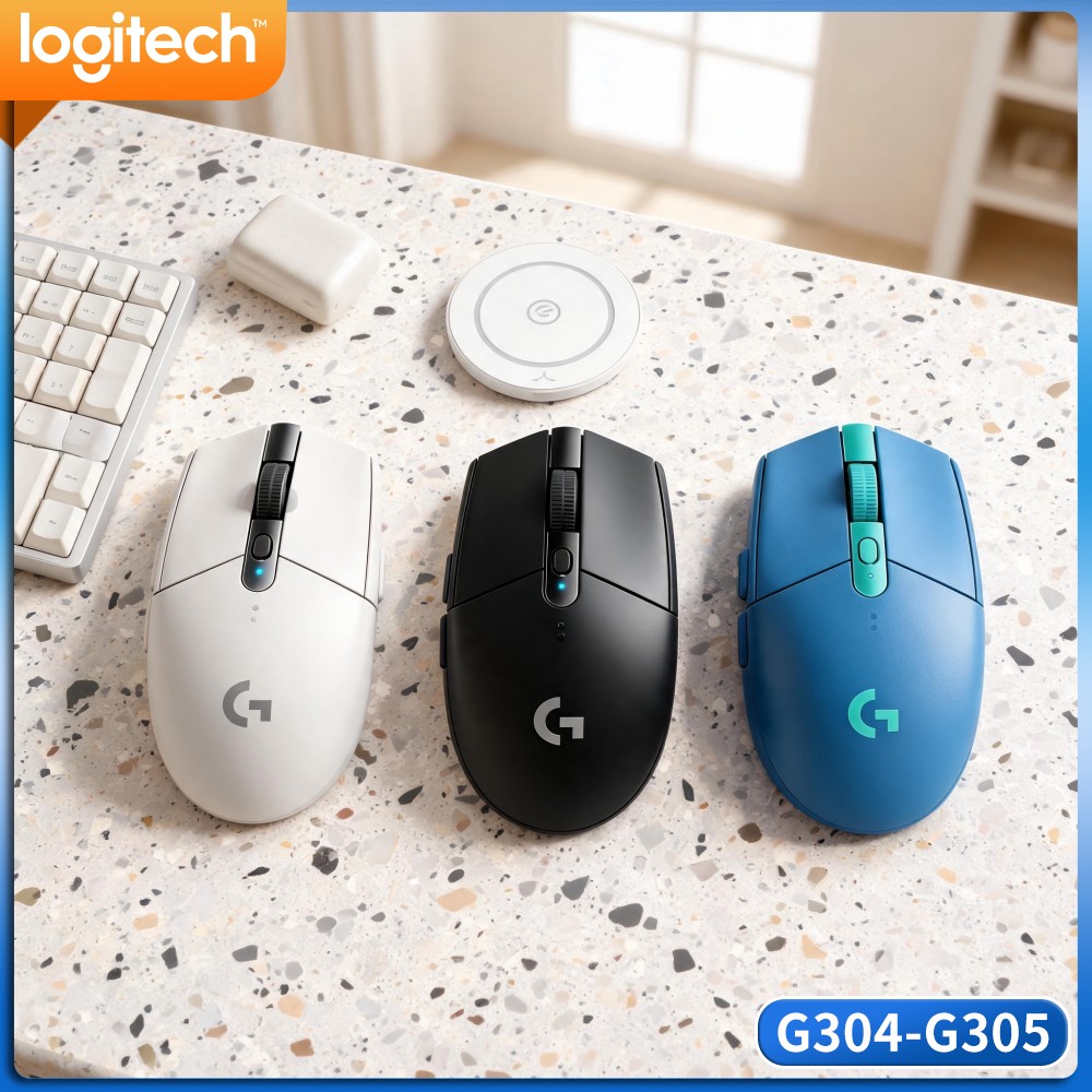 Pc Gaming Essentials Accessories - ロジクール G305 LIGHTSPEED ゲーミングマウス、12000 DPI HERO、6つのカスタムボタン、250時間バッテリー、PC