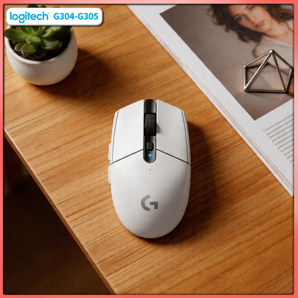 Pc Gaming Essentials Accessories - ロジクール G305 LIGHTSPEED ゲーミングマウス、12000 DPI HERO、6つのカスタムボタン、250時間バッテリー、PC