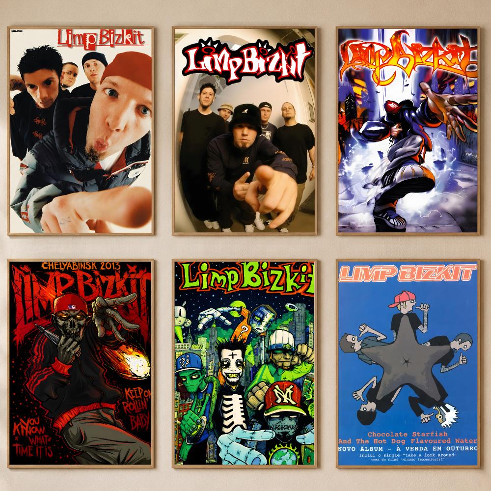 Gaming Accessories Wallpaper - バンド L-Limp Bizkit ポスター PP製 自己粘着ウォールステッカー