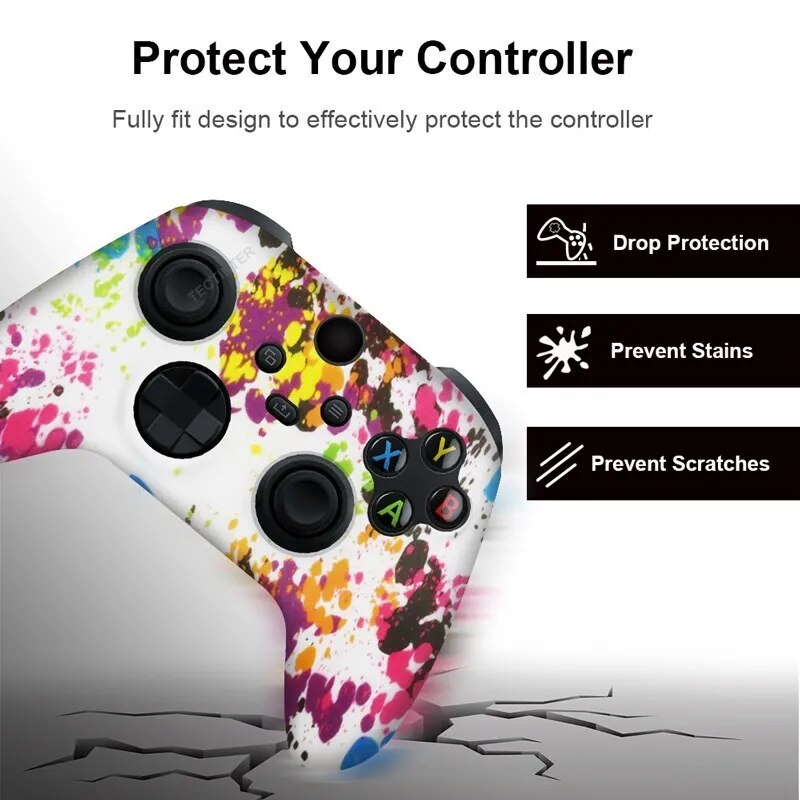 Xboxシリーズ用ソフトシリコンケース,コントローラー保護カ - Gaming Accessories For Xbox Series X のレビューと価格