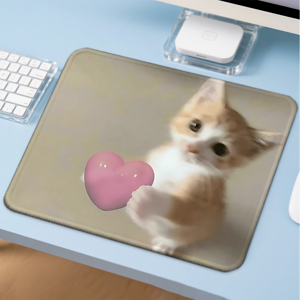 Mosepad かわいい面白い猫コンピュータマットデスクアク - Gaming Accessories For Your Desk のレビューと価格