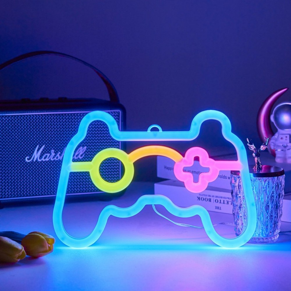 1個 USB給電式ゲームコントローラーネオンサインLEDライ - Gaming Accessories Led のレビューと価格