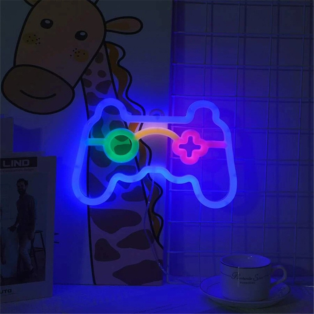 1個 USB給電式ゲームコントローラーネオンサインLEDライ - Gaming Accessories Led のレビューと価格
