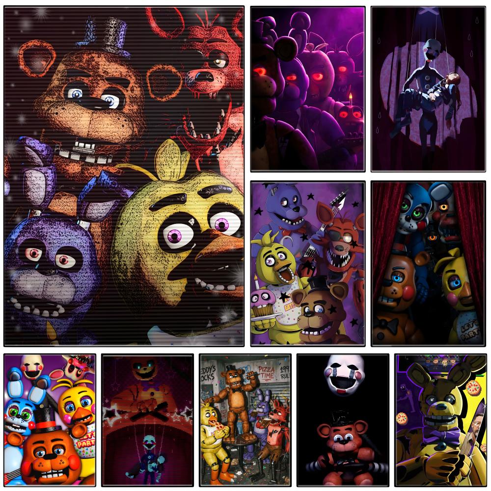 ダークアニマトロニクスホラーゲーム F-FNAF ポスター自 - Gaming Accessories Wallpaper のレビューと価格