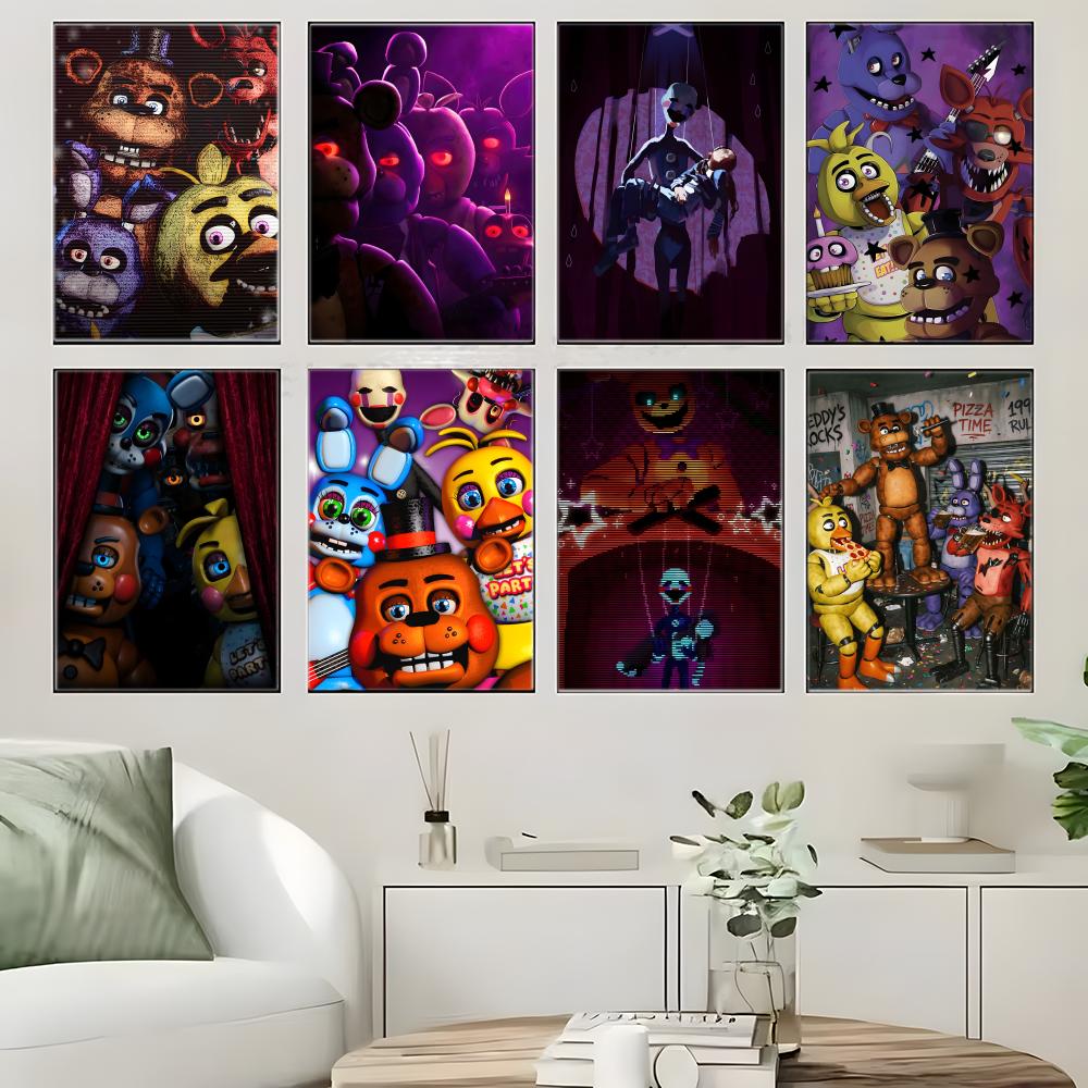 ダークアニマトロニクスホラーゲーム F-FNAF ポスター自 - Gaming Accessories Wallpaper のレビューと価格