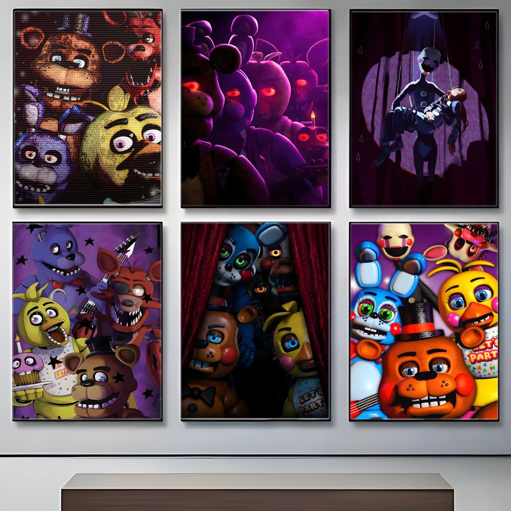 ダークアニマトロニクスホラーゲーム F-FNAF ポスター自 - Gaming Accessories Wallpaper のレビューと価格