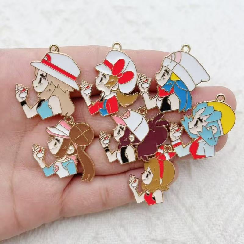 10 個漫画少女ドリップオイル合金 DIY アクセサリーブレ - Gaming Accessories Gifts のレビューと価格
