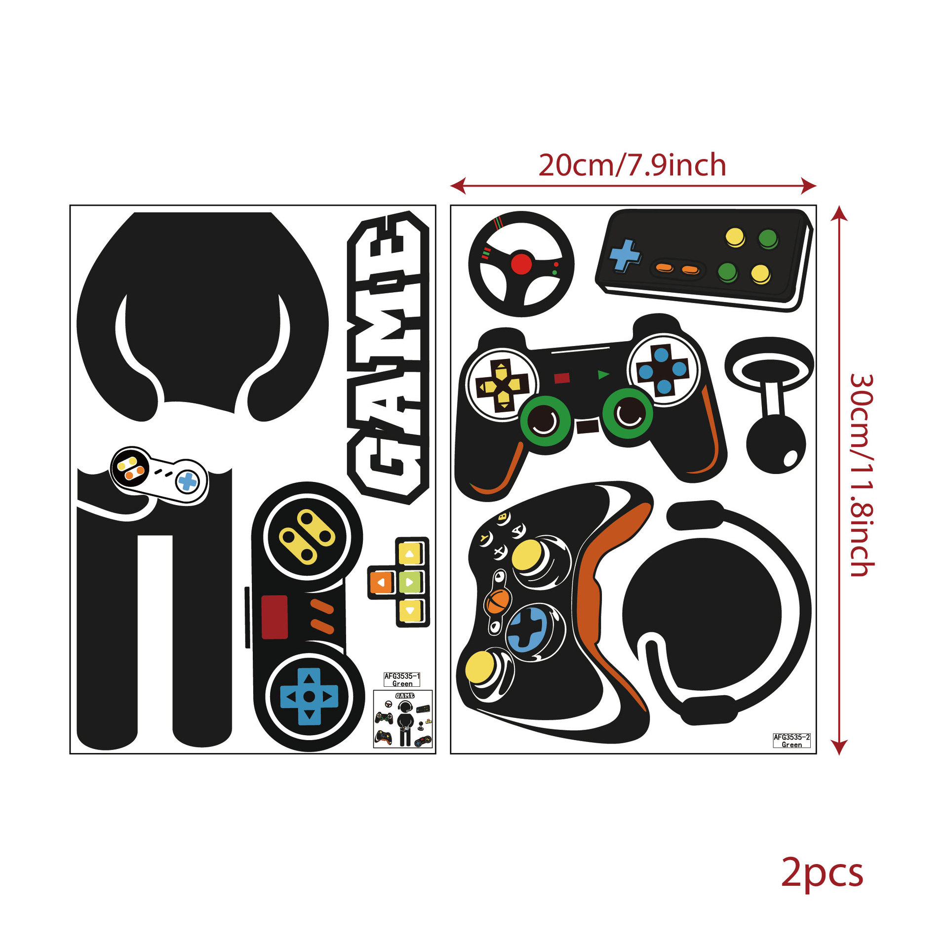 ゲームハンドル ゲーミングゾーン 光るウォールステッカー 暗 - Gaming Accessories Wallpaper のレビューと価格