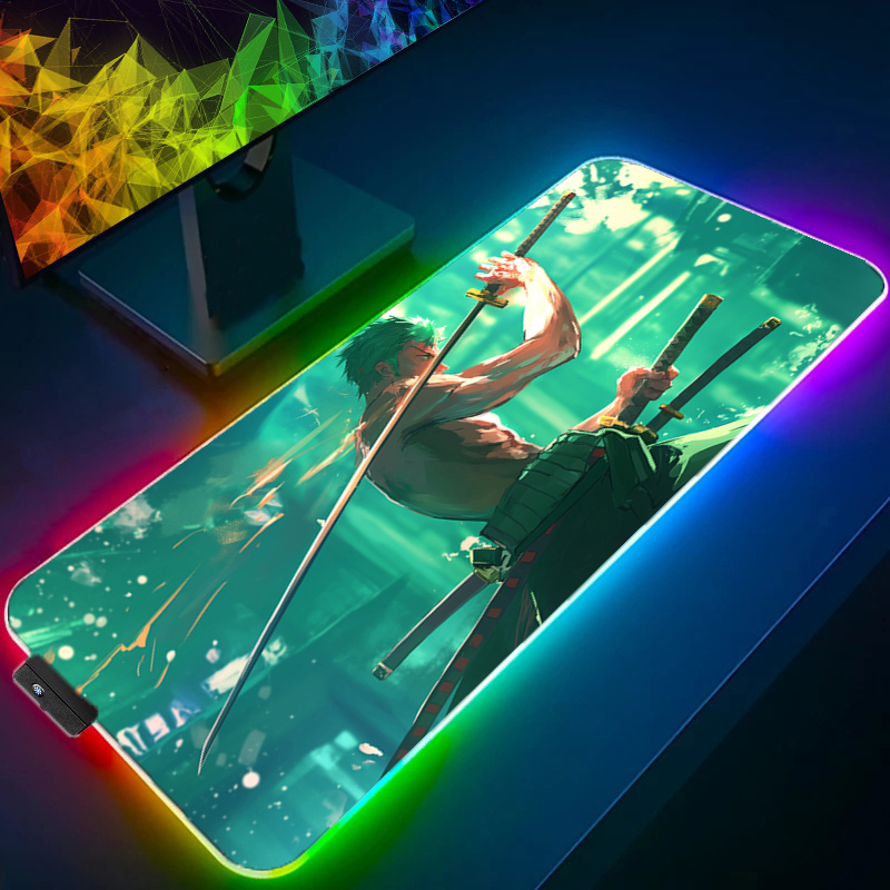 ワンピースゾロマウスパッド RGB ゲームアクセサリー Ga - Gaming Accessories Led のレビューと価格