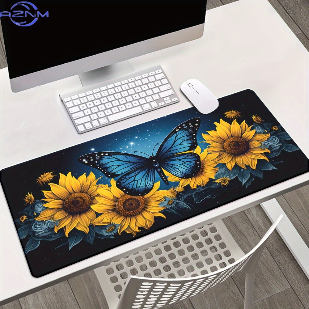 1pc バタフライサンフラワーステレオクリエイティブ壁紙マウ - Gaming Accessories Wallpaper のレビューと価格