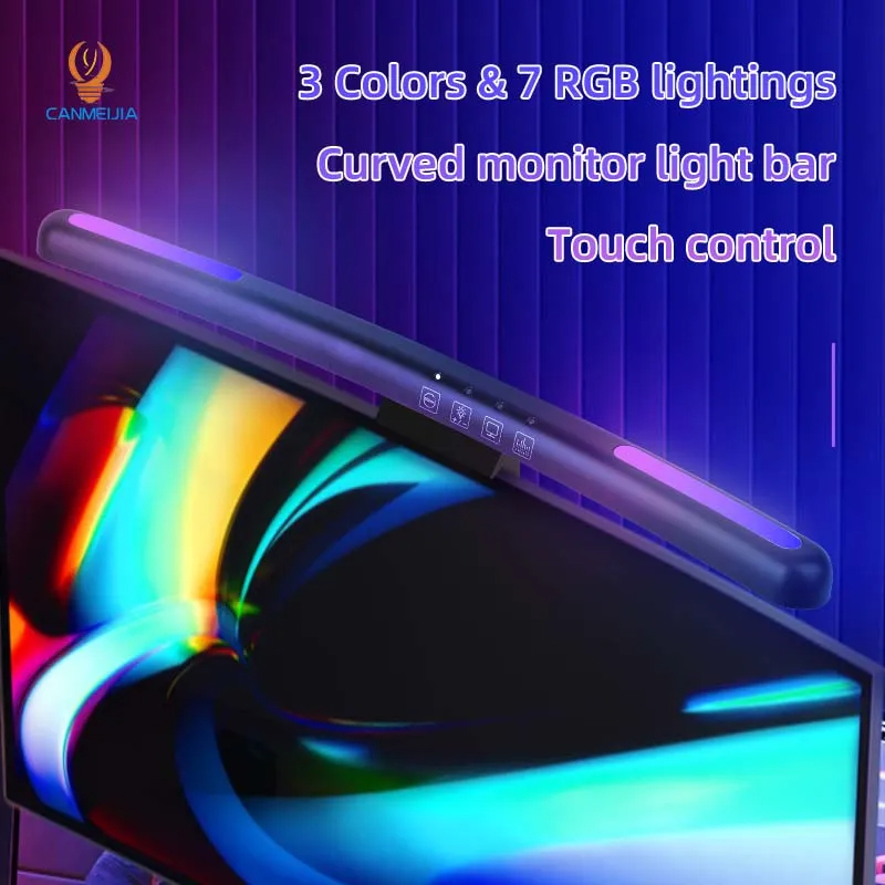湾曲したLEDモニターライトバー,USB,RGB,PCスクリ - Gaming Accessories Led のレビューと価格