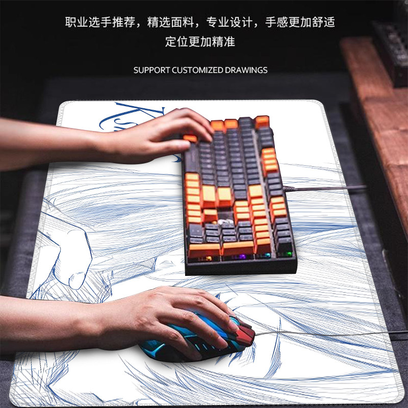 アニメキャラクター大型マウスパッド綾波綾名レイeスポーツゲー - Gaming Accessories Table のレビューと価格
