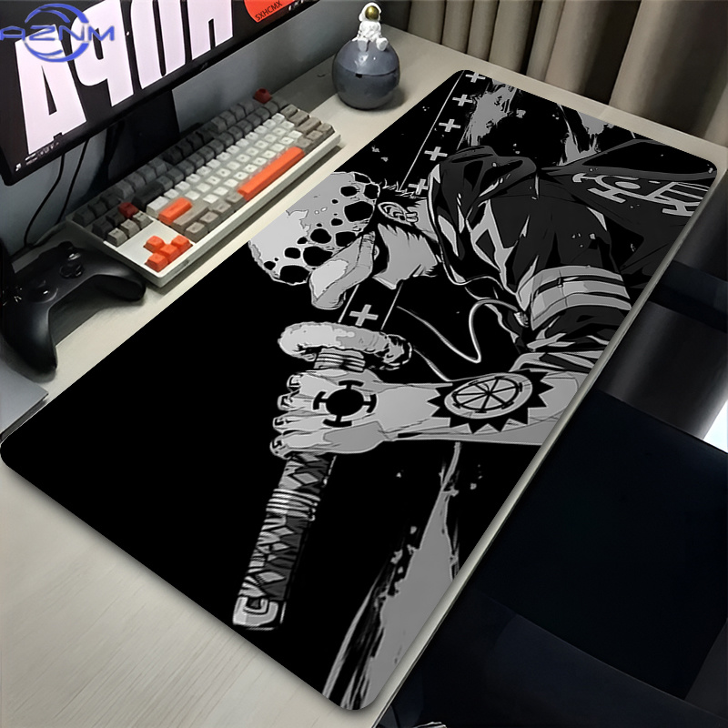 マウスパッド トラファルガー・ロー ブラック ゲーマー ラバ - Gaming Accessories For Your Desk のレビューと価格