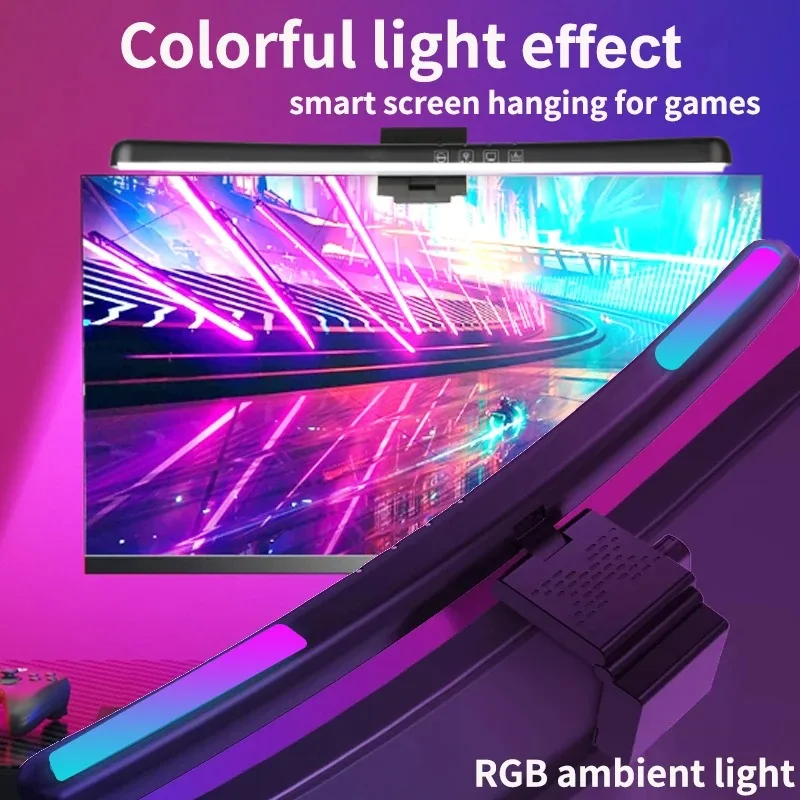 コンピューターモニターライトバーRGB音楽リズムスクリーンハ - Gaming Accessories Led のレビューと価格